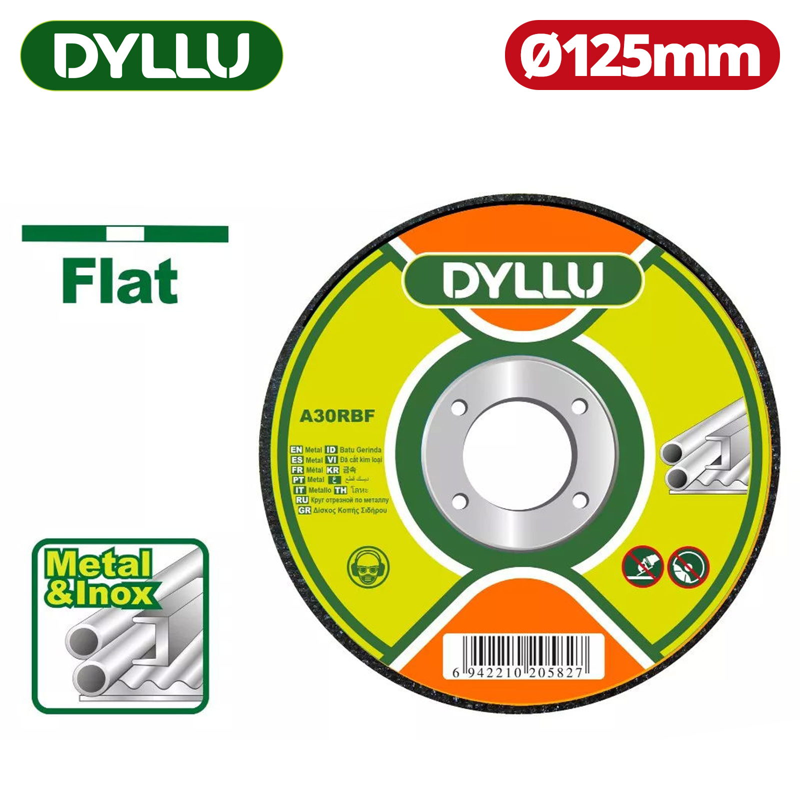 Круг отрезной 125x1,0x22,2 мм по металлу DYLLU DTAC1351
