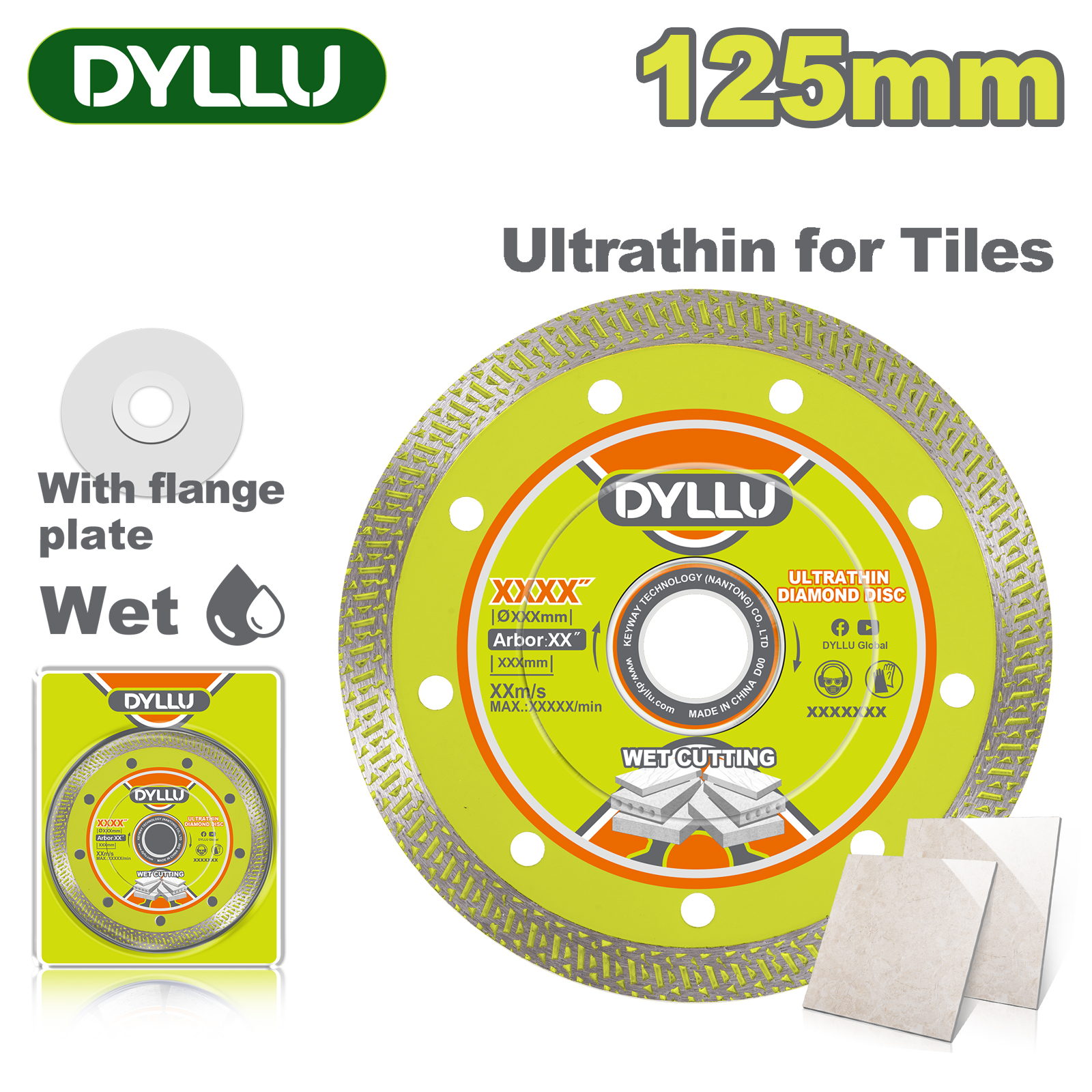 Диск алмазный 125х10х22,2 мм DYLLU DTDC4K03
