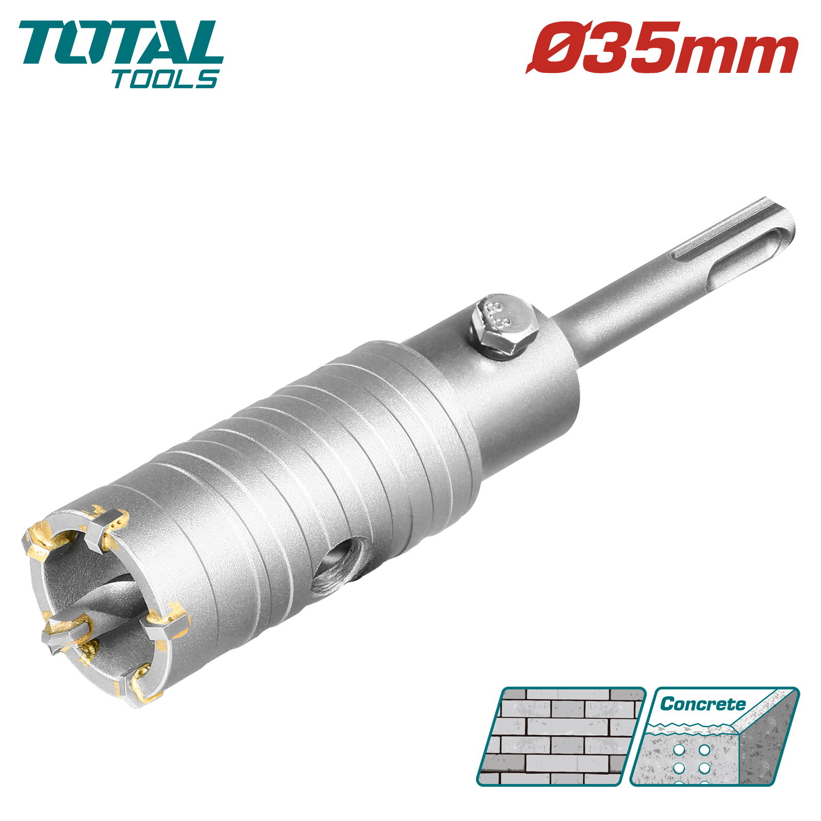 Коронка SDS-plus 35мм TOTAL TAC430351