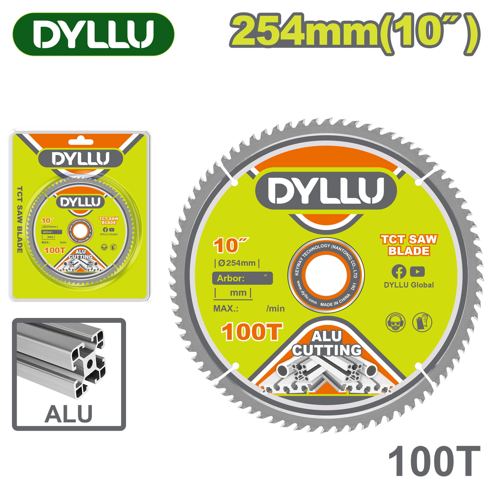Диск пильный 254x30 мм 100 зубьев DYLLU DTTC2K03