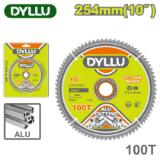 Диск пильный 254x20 мм 100 зубьев DYLLU DTTC2K03
