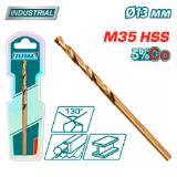 Сверло по металлу M35 HSS-CO 13мм TOTAL TAC11213001