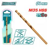 Сверло по металлу M35 HSS-CO 8мм TOTAL TAC11208001