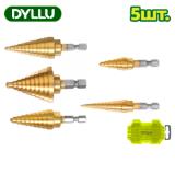 Набор сверл ступенчатых DYLLU DTJD3405 (5 шт)
