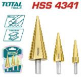Набор Ступенчатых Сверл 3 шт. TOTAL TAC80401