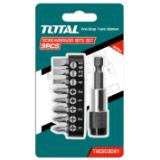 Набор бит с держателем TOTAL TACSD3091 (9 шт)
