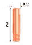 Контактный наконечник Fubag M6х25 мм ECU D =0.6 мм (10 шт.)