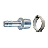 FUBAG 1/4 "M - елочка 6 мм с обжимным кольцом