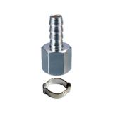 Переходник 1/4 "F на елочку 6мм с обжимным кольцом 6х11мм