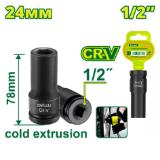 Торцевая головка удлиненная ударная 1/2 " 24 мм DYLLU DTMS3224