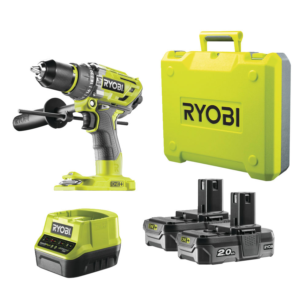 Ударная дрель-шуруповерт RYOBI R18PD7-220B система ONE +