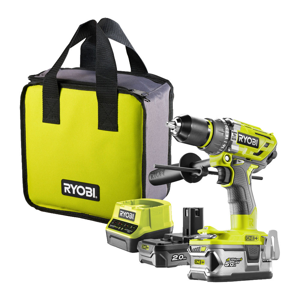 Дрель-шуруповерт RYOBI R18PD7-252S система ONE +