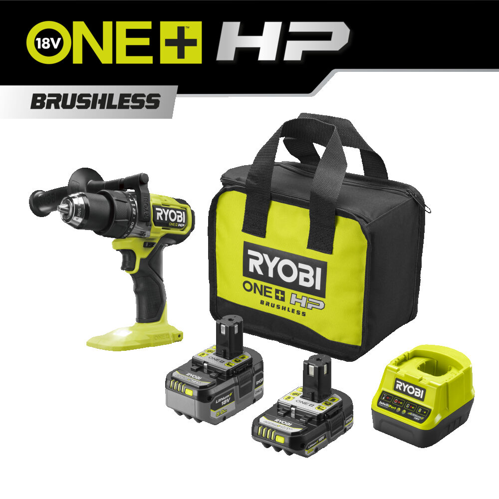 Ударная дрель-шуруповерт RYOBI RPD18X-2C52S система ONE +