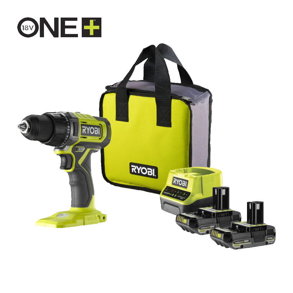 Дрель-шуруповерт RYOBI RDD18-2C20S система ONE +