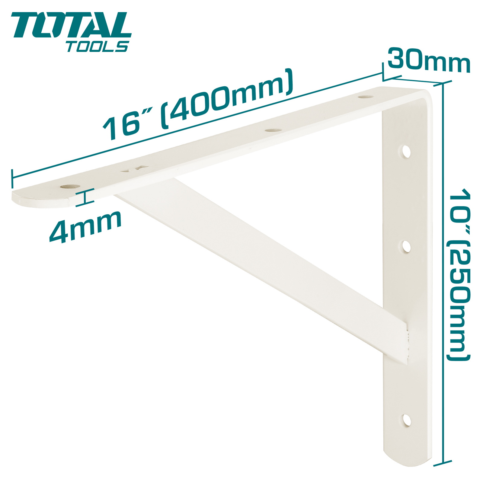 Кронштейн для полок 250 x 400 мм TOTAL THDSB1016