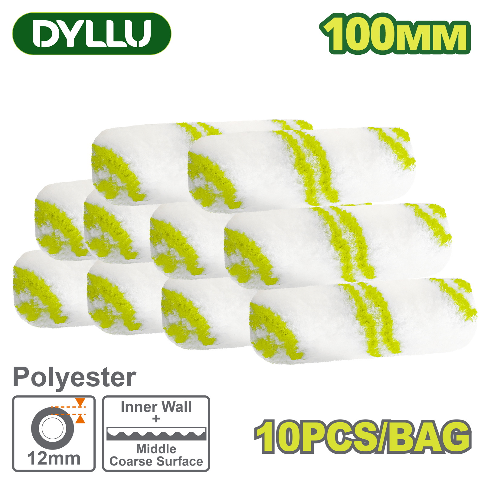 Сменный ролик для валика 100мм DYLLU DTCB4941 (10шт)
