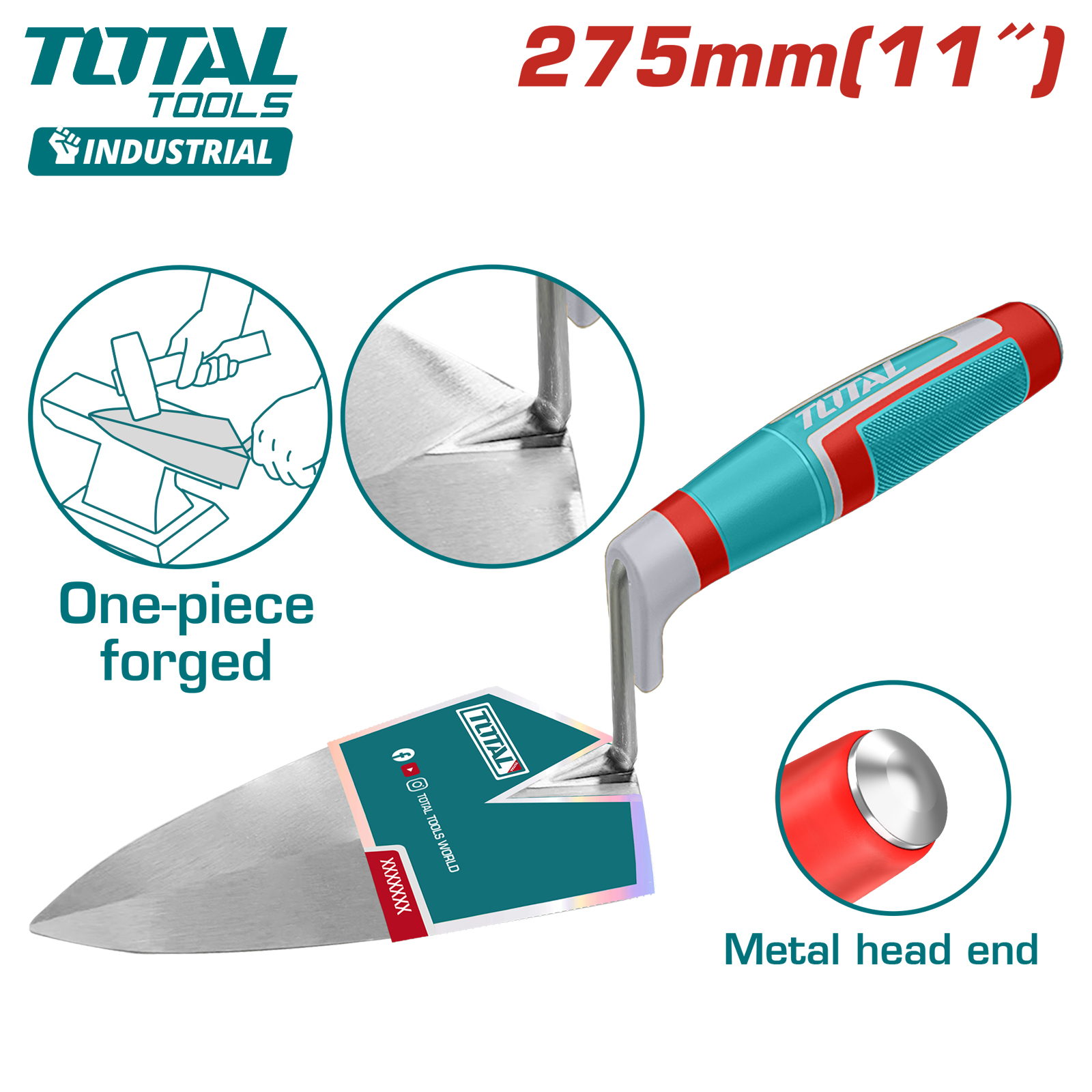 Кельма каменщика 275 мм TOTAL THT82911