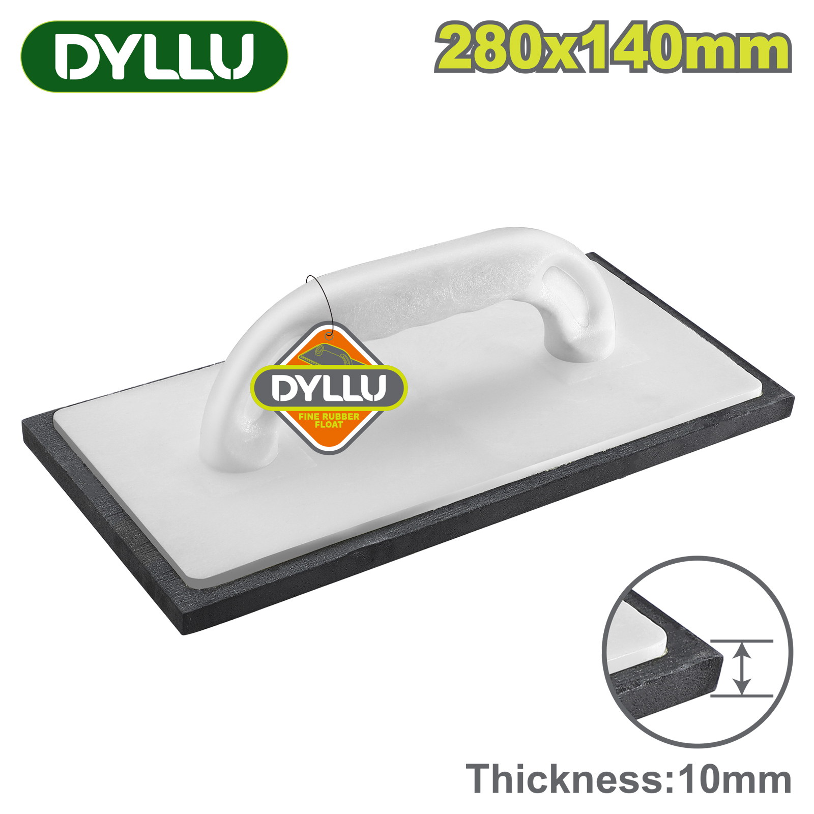 Терка с резиновым покрытием 280X140 мм DYLLU DTRN1328