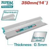 Шпатель-правило нерж. с алюм. ручкой 350 мм TOTAL THSCL01401