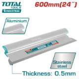 Шпатель-правило нерж. с алюм. ручкой 600 мм TOTAL THSCL01401