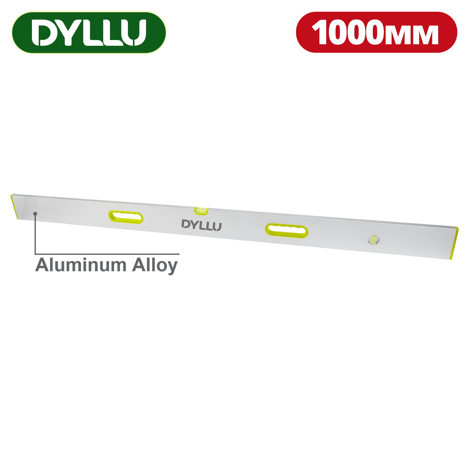 Правило алюминиевое с уровнем 1000мм DYLLU DTSL6G100