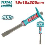 Зубило 19X16X305мм с протектором TOTAL THT4531916