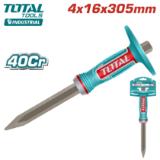 Зубило конусное 4X16X305мм с протектором TOTAL THT4530416