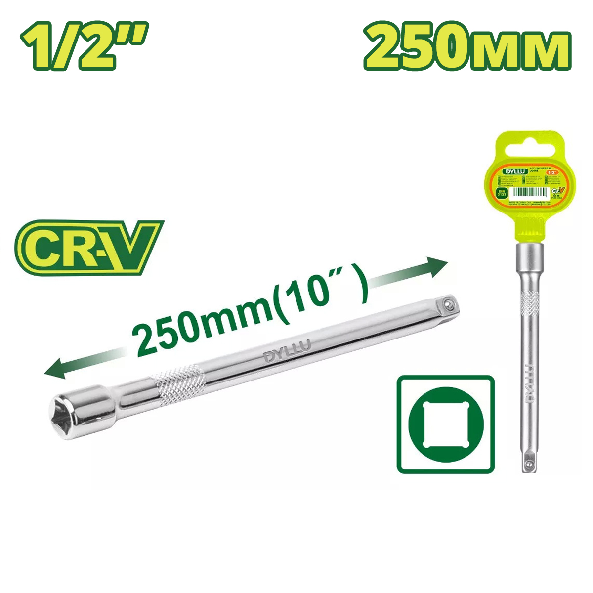 Удлинитель 1/2 " 250 мм DYLLU DTSC3210