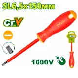 Отвертка крестовая SL6.5x150мм диэлектрическая DYLLU DTSD7266