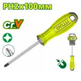 Отвертка крестовая PH2x100мм DYLLU DTSD2224