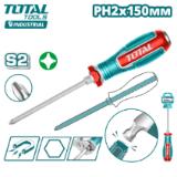 Отвертка крестовая PH2x150мм TOTAL TGTPH2150
