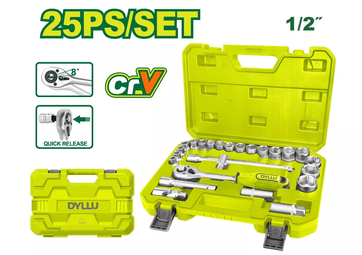 Набор инструментов 1/2 " DYLLU DTST2D25 (25шт)