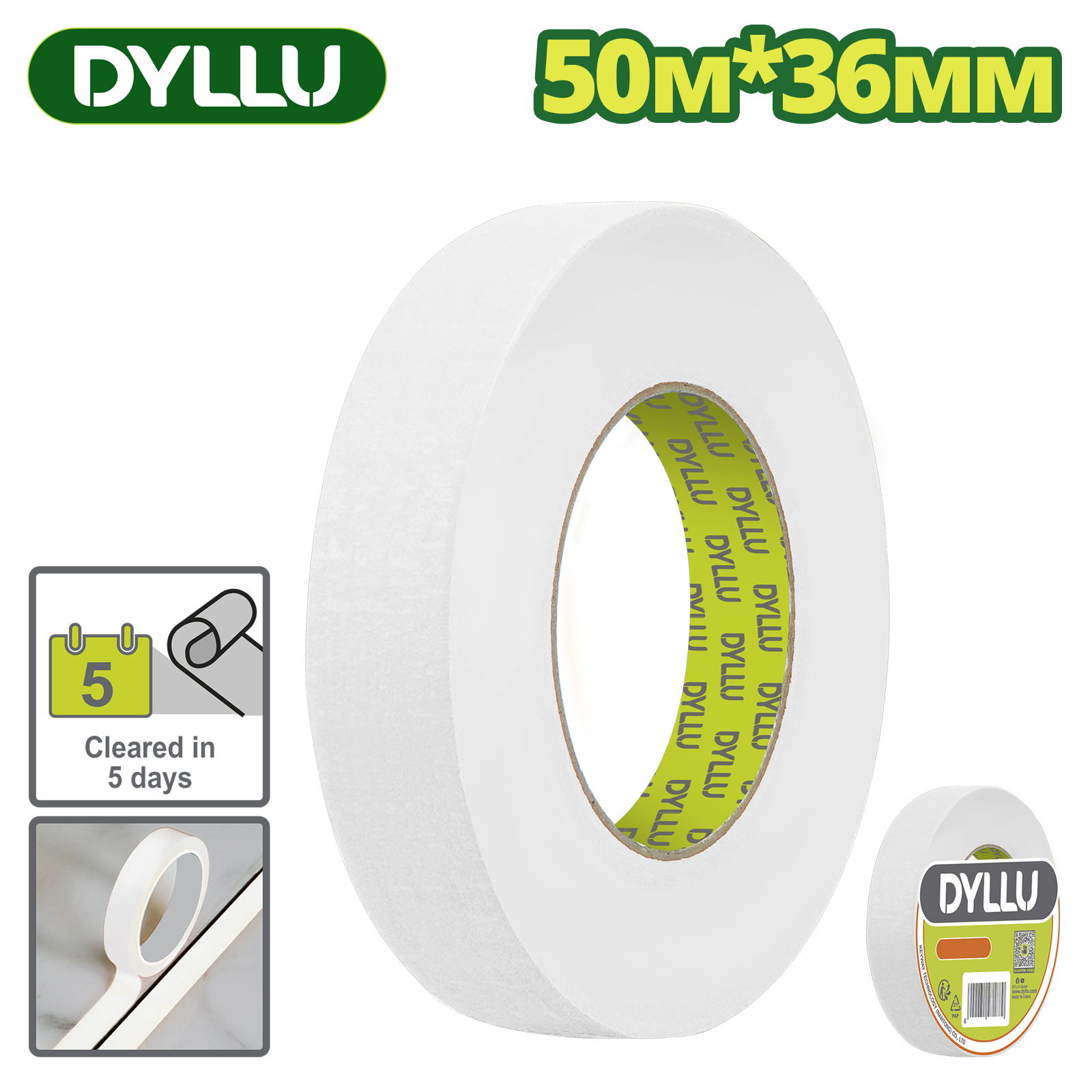 Скотч (лента) малярный 36 ммх50м DYLLU DTPN6H36
