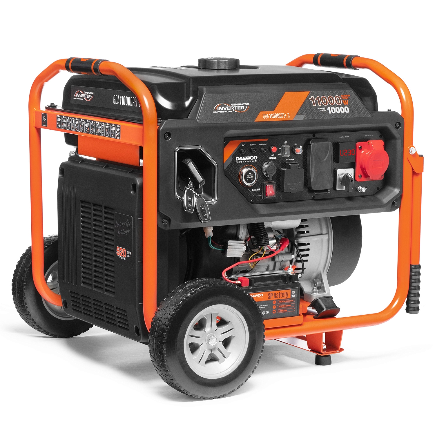 Генератор бензиновый инверторный DAEWOO GDA 11000DPEi-3