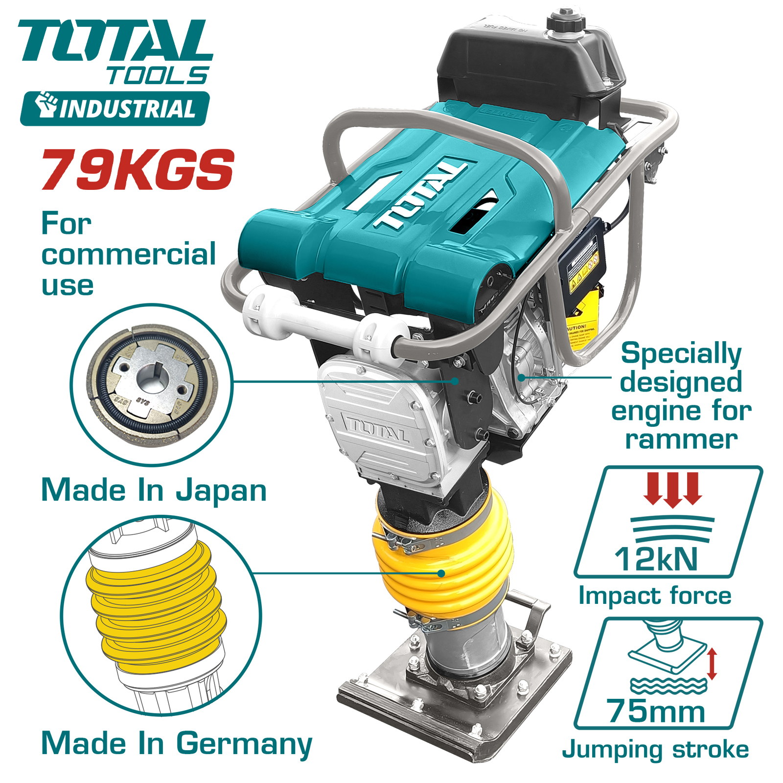 Вибротрамбовка TOTAL TPS890