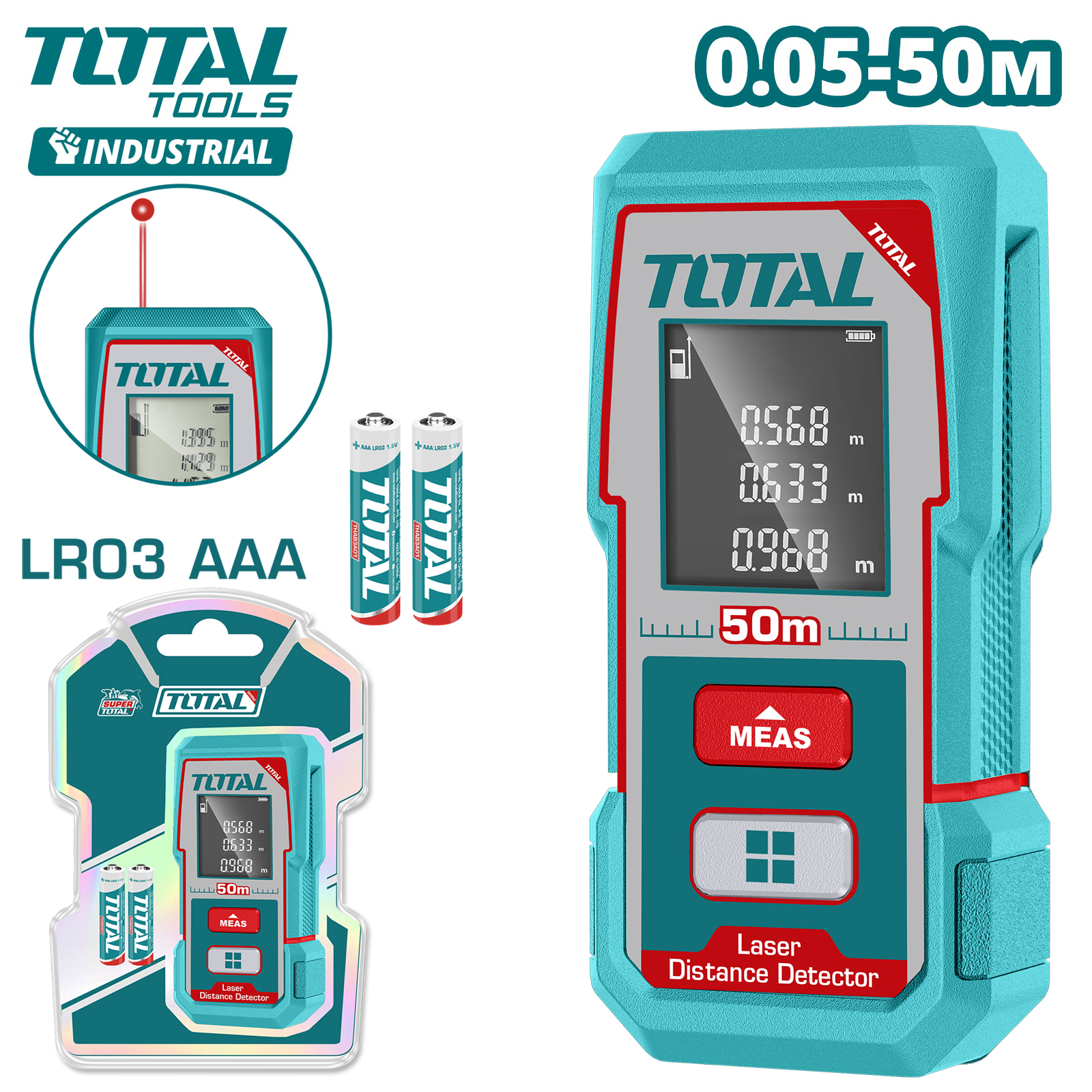 Дальномер лазерный TOTAL TMT55016