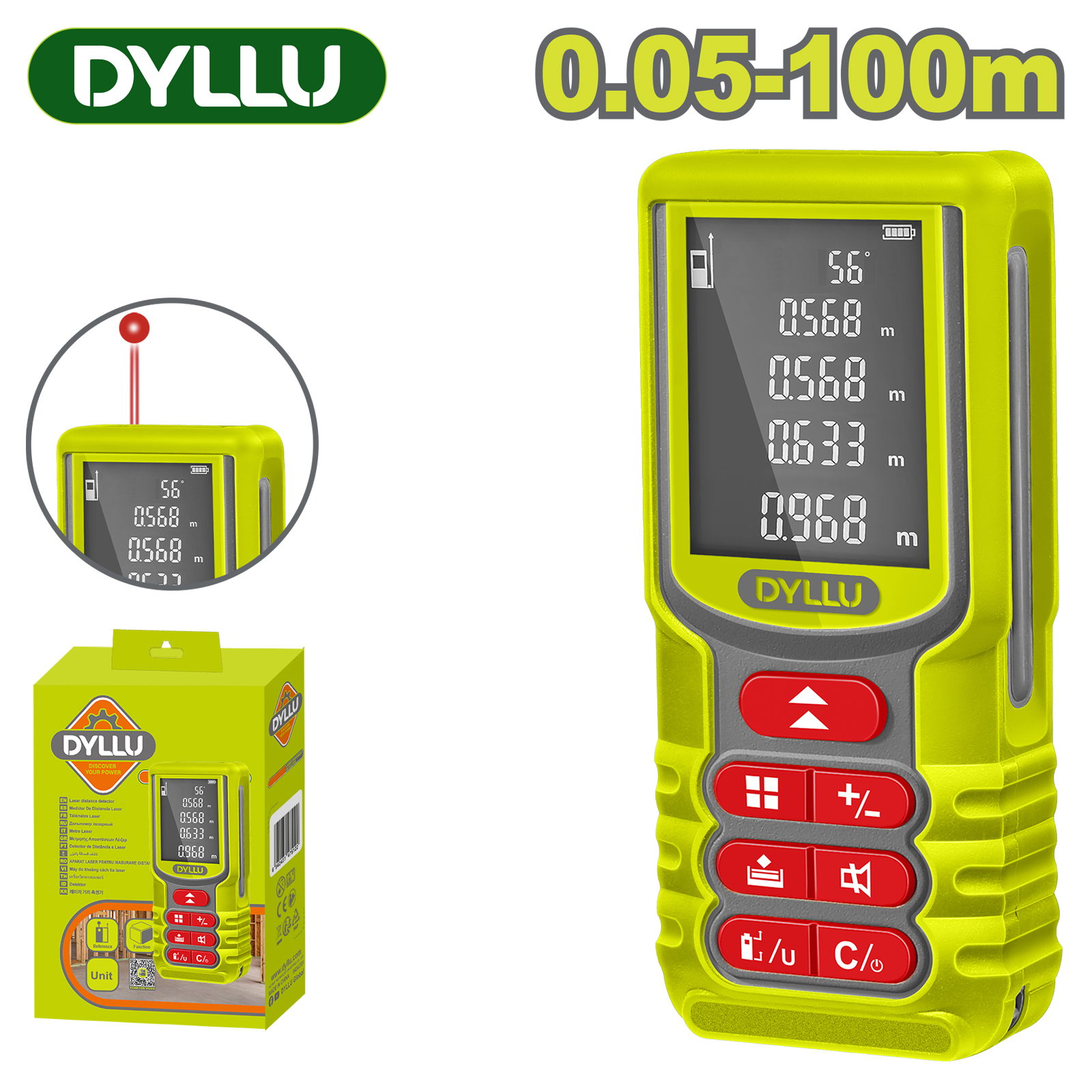 Дальномер лазерный DYLLU DTDL1520