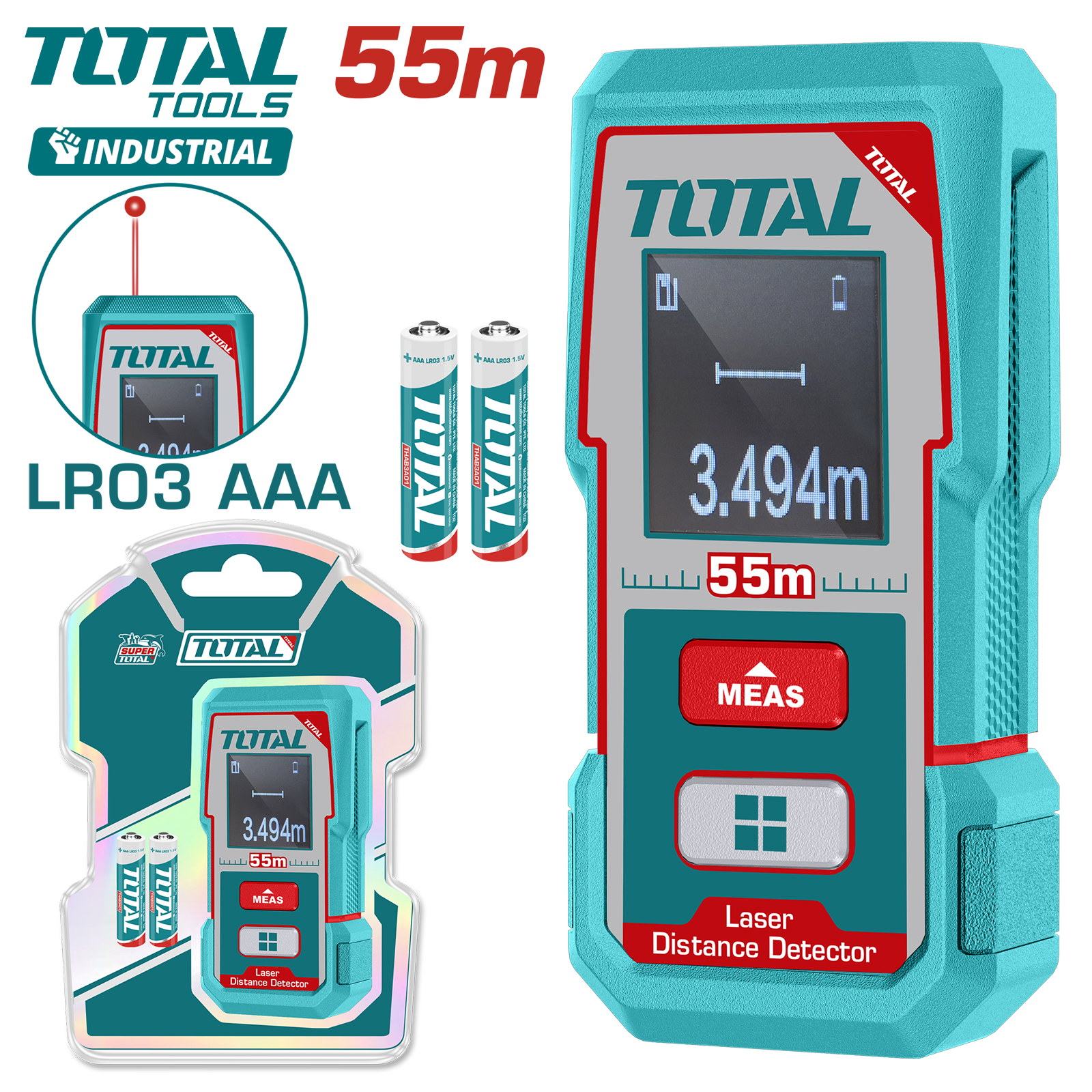Дальномер лазерный TOTAL TMT550166