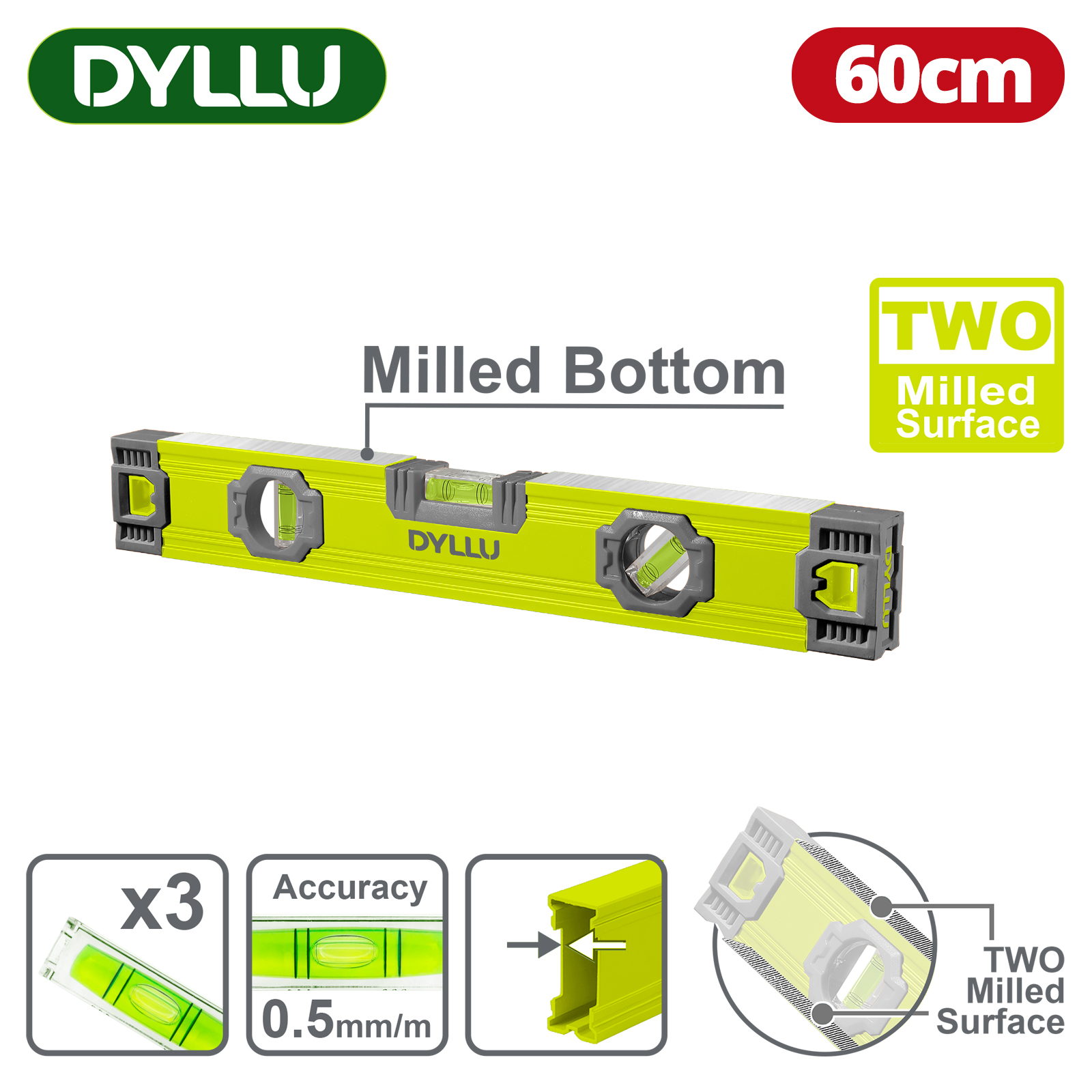Уровень 600мм DYLLU DTSL1G60